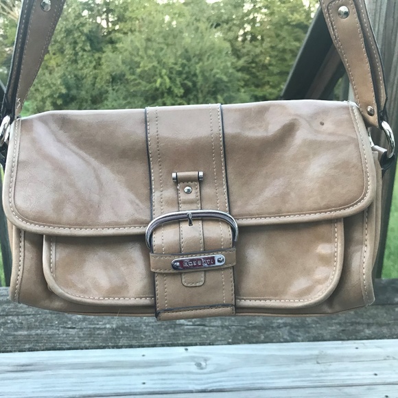 Rosetti Women Hand Bag Tan Vinyl Ladies Shoulder B - Picture 2 of 8